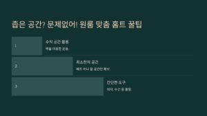 원룸 맞춤 홈트